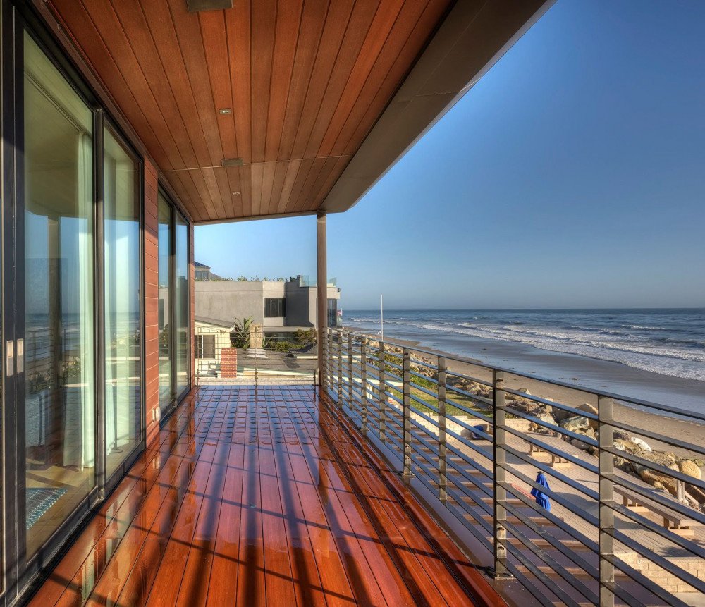 Timber deck with water views — natural materials and outdoor living